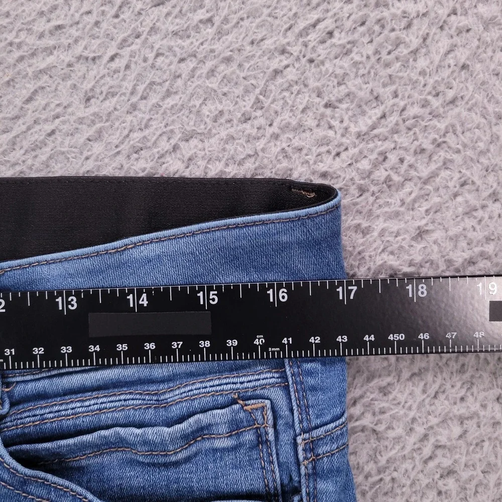DEMOCRACY Jeans Size 14 Skinny Ankle Mid Rise Medium Wash Stretch Denim
